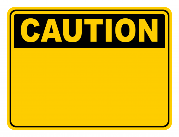 Custom Caution Sign - Text Only - Safety Signs Warehouse