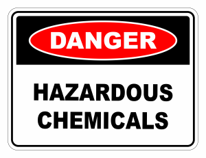 Danger Hazardous Chemicals Safety Sign