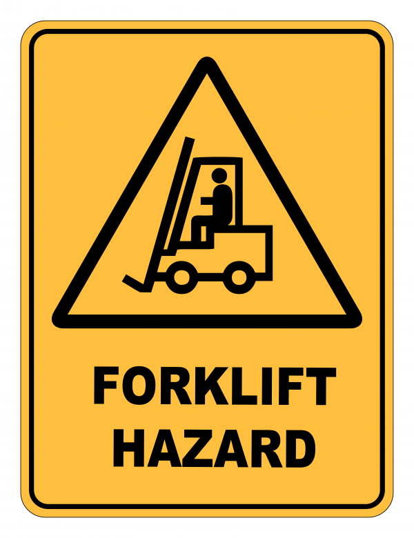 Forklift Hazard Warning Safety Sign - Safety Signs Warehouse