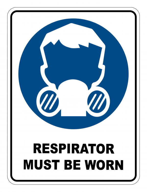 Respirator Must Be Worn Mandatory Safety Sign - Safety Signs Warehouse