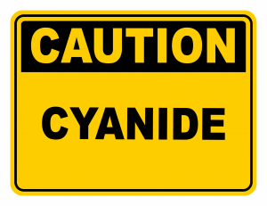 Cyanide Warning Caution Safety Sign