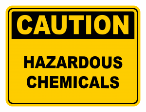 Hazardous Chemicals Warning Caution Safety Sign